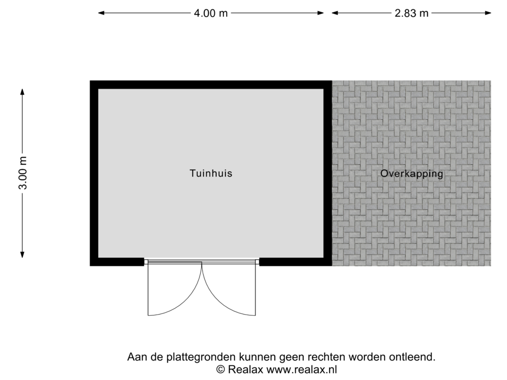 Bekijk plattegrond van Tuinhuis van Morgenzonweg 42