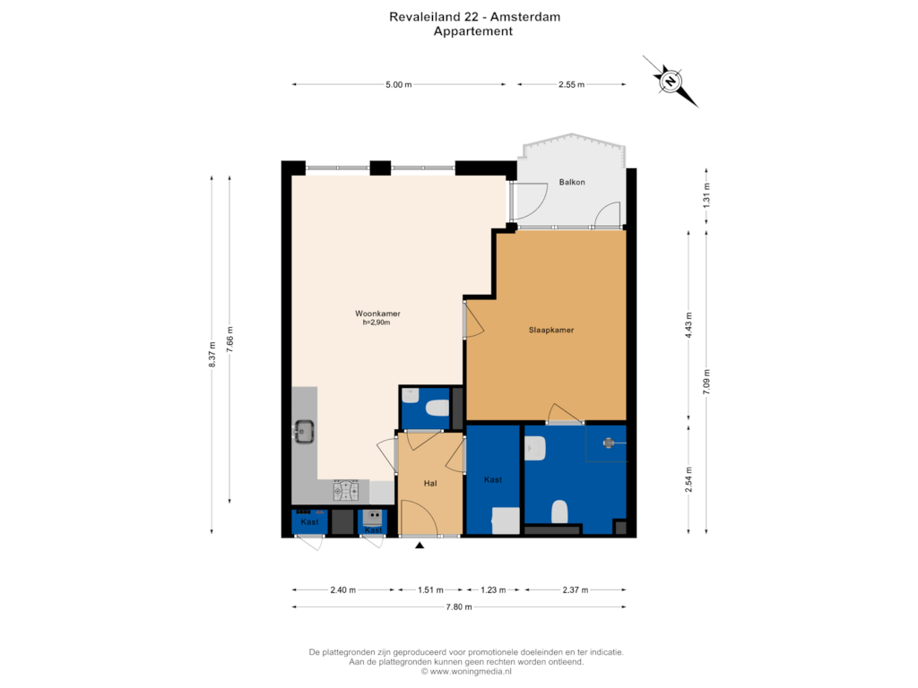 Bekijk plattegrond van Appartement van Revaleiland 22