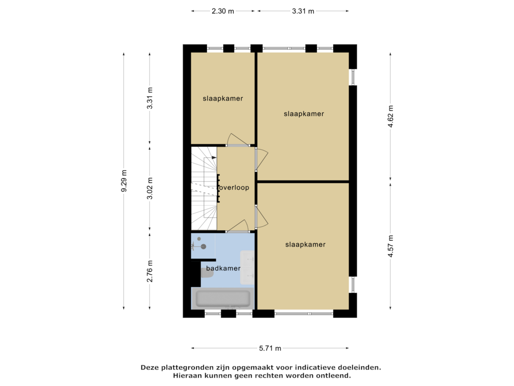 Bekijk plattegrond van 1e verdieping van Sabelpootlaan 1