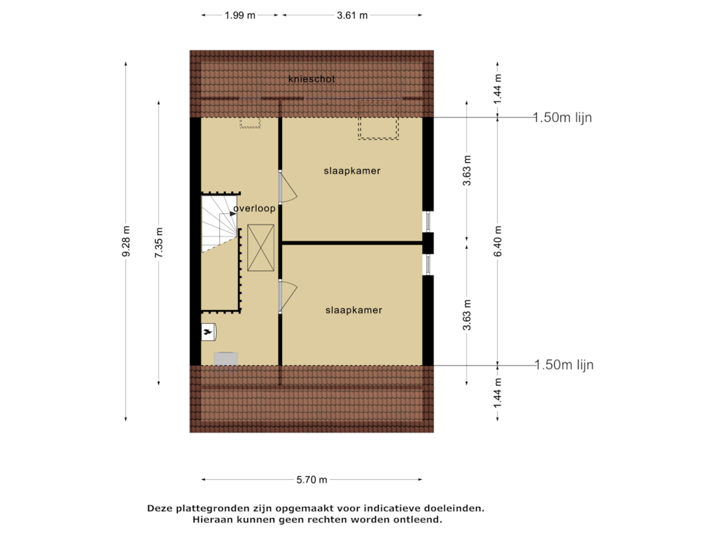 Bekijk plattegrond van 2e verdieping van Sabelpootlaan 1