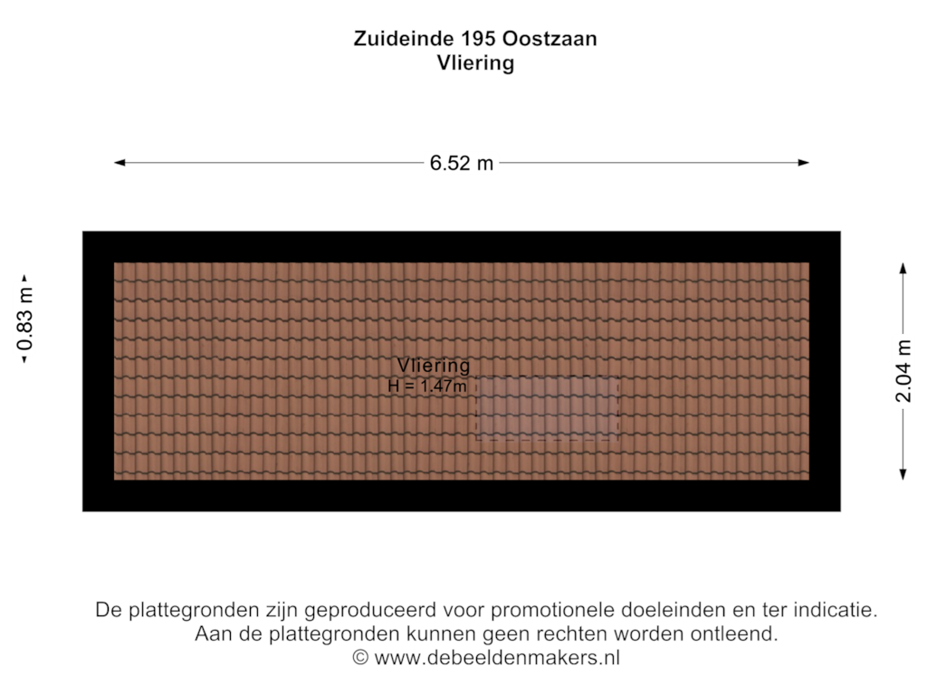 Bekijk plattegrond van Vliering van Zuideinde 195