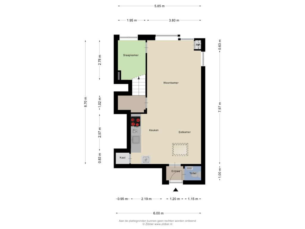 Bekijk plattegrond van Begane Grond van Marktplein 18