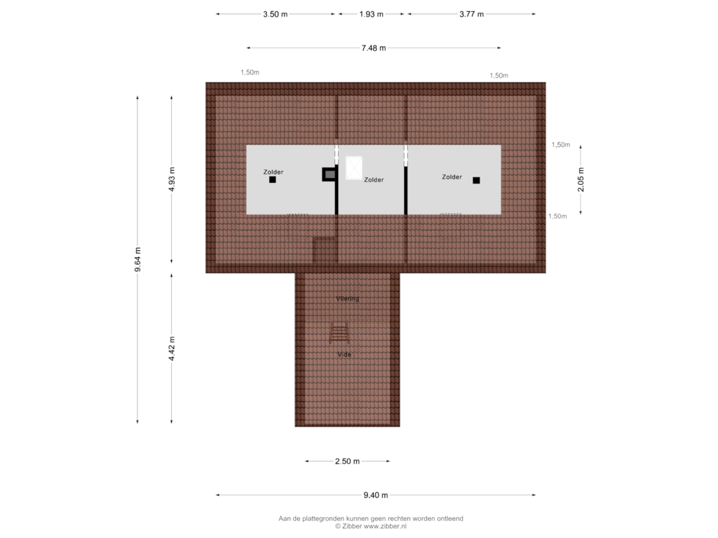 Bekijk plattegrond van Zolder van Marktplein 18