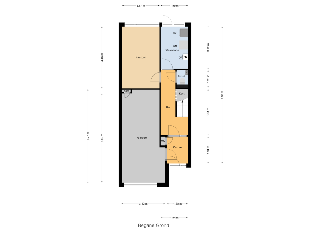 View floorplan of Begane Grond of Broekerwaard 92