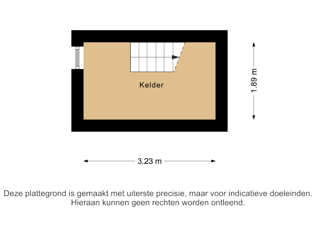 Bekijk plattegrond van Kelder van De Buorren 114