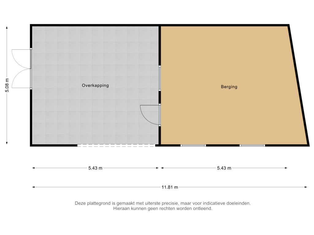 Bekijk plattegrond van Berging 2 van De Buorren 114