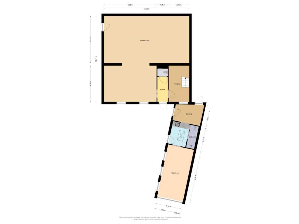 Bekijk plattegrond van Bedrijfspand van De Buorren 114