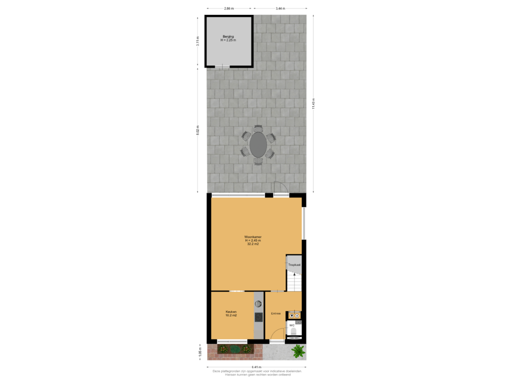 View floorplan of Begane Grond Met Tuin of Gonzagaruimte 34