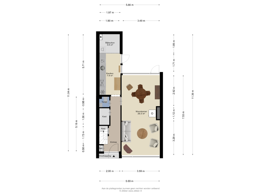 View floorplan of Begane Grond of Magerhorststraat 30