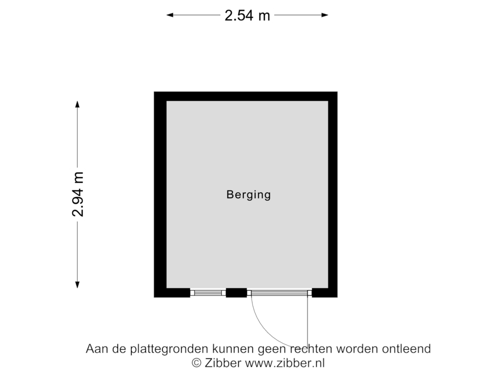 Bekijk plattegrond van Berging van Bronweg 27