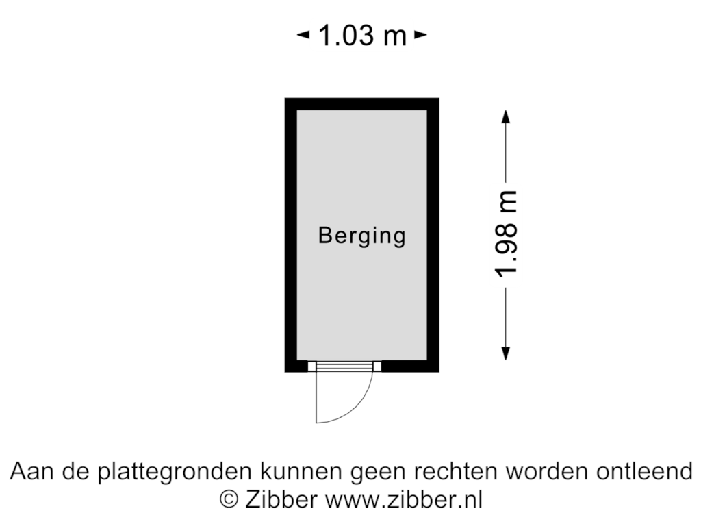 View floorplan of Berging of Planetenhof 30-B