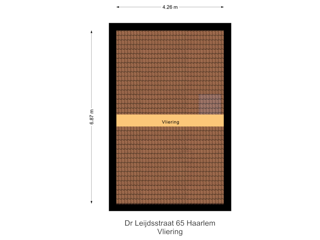 View floorplan of Vliering of Dr. Leijdsstraat 65