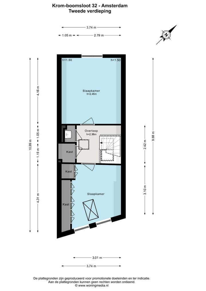 Foto 50 van Krom Boomssloot 32-H