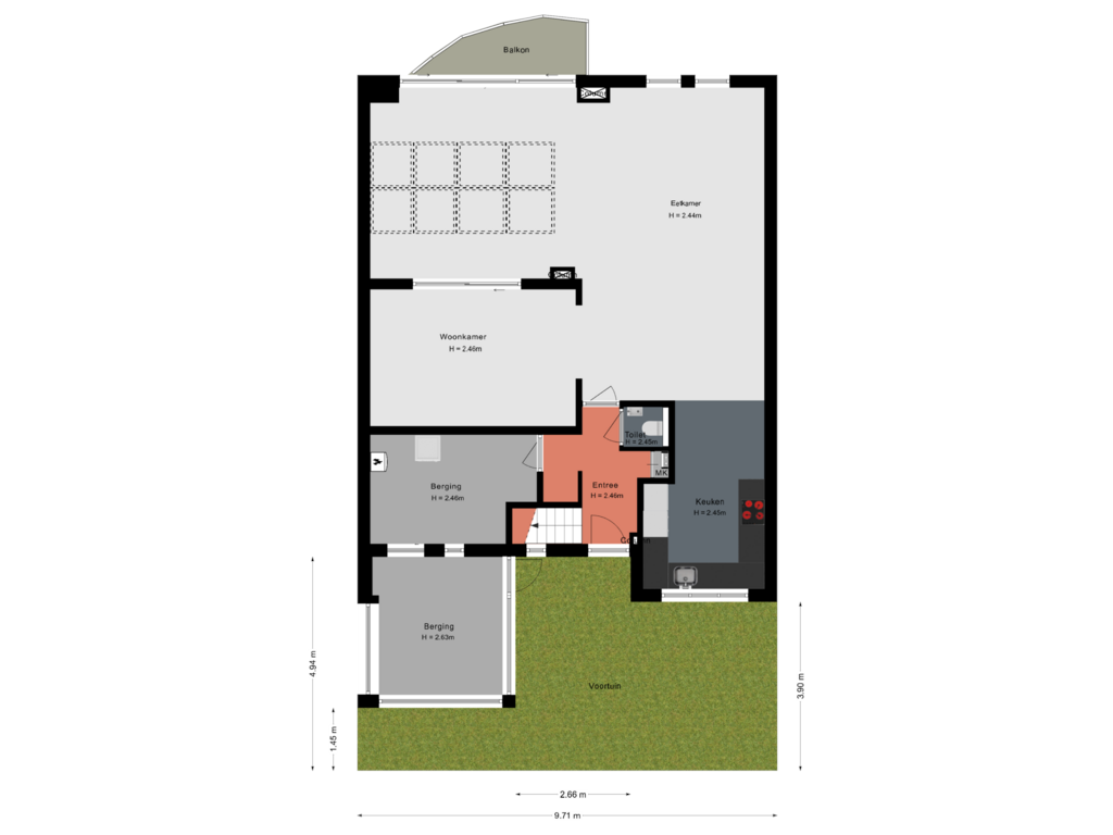 Bekijk plattegrond van Situatie van Het Haf 23