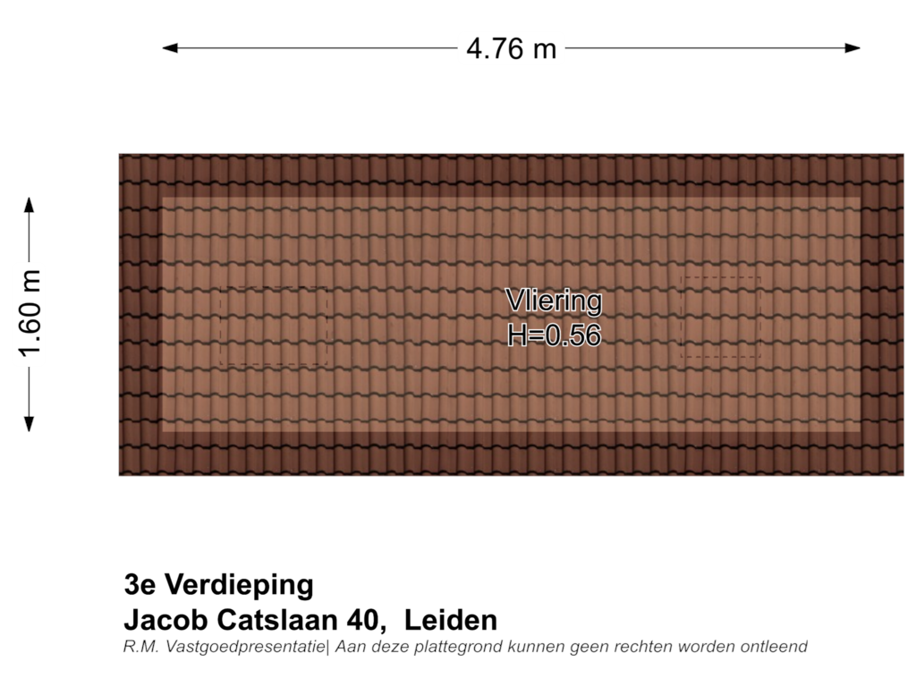 View floorplan of 3e Verdieping of Jacob Catslaan 40