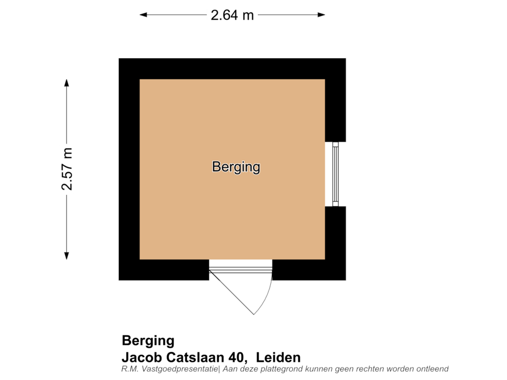 View floorplan of Berging of Jacob Catslaan 40