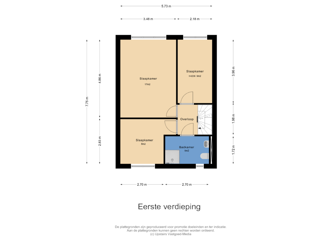 Bekijk plattegrond van Eerste verdieping van Schutmeesterweg 28