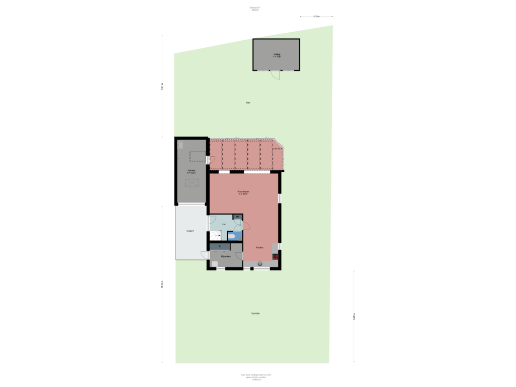 Bekijk plattegrond van Situatie van Clusepad 1