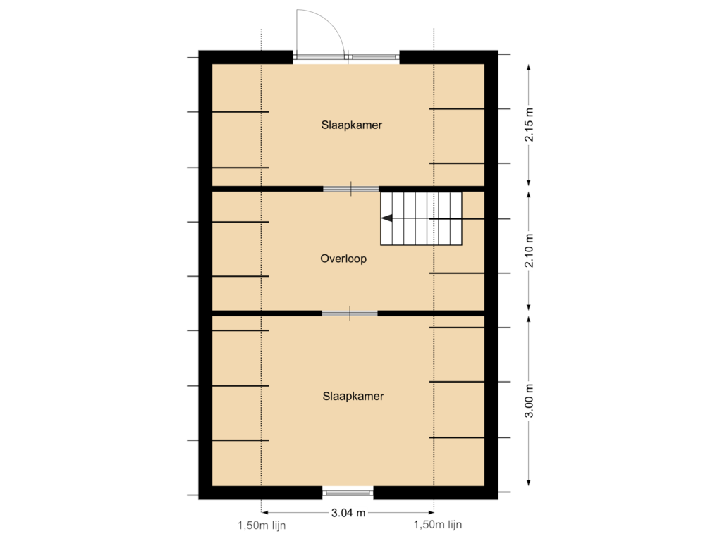 Bekijk plattegrond van Etage van Baken 42