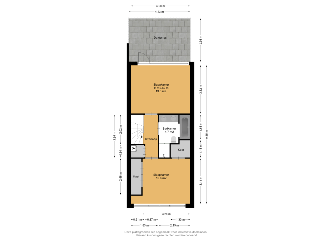 Bekijk plattegrond van 2e Verdieping van De Colignystraat 3