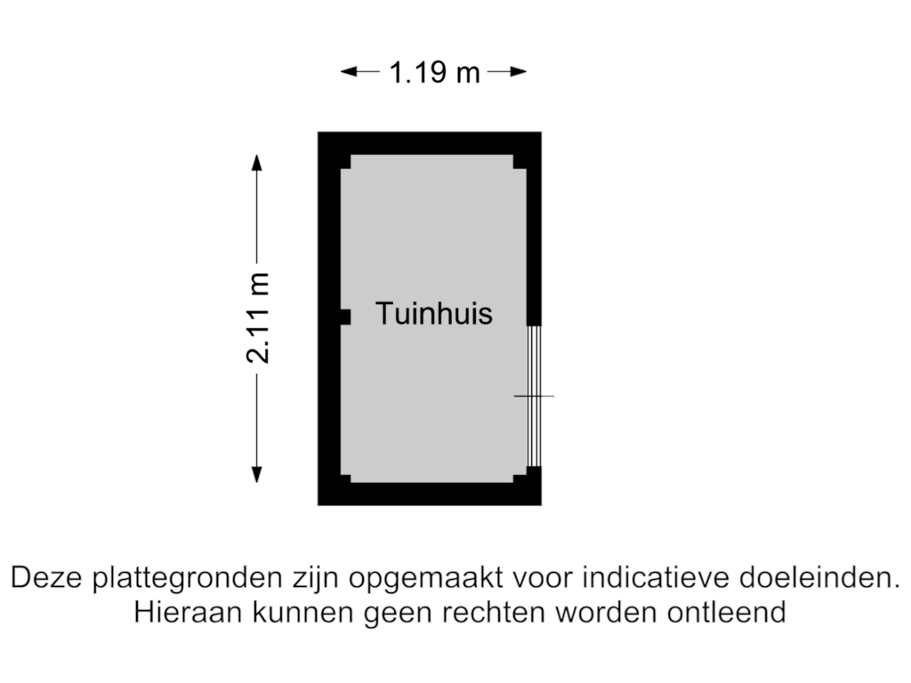 Bekijk plattegrond van Tuinhuis van De Colignystraat 3