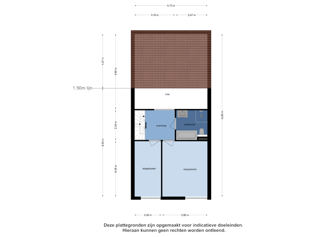 View floorplan of Eerste Verdieping of Vinkenhof 11