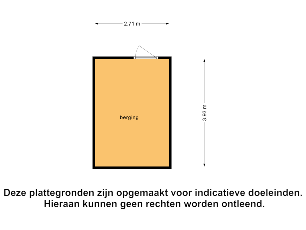 View floorplan of Berging of Vinkenhof 11