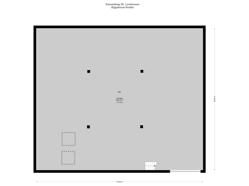 View floorplan of Bijgebouw Kelder of Kanaalweg 28