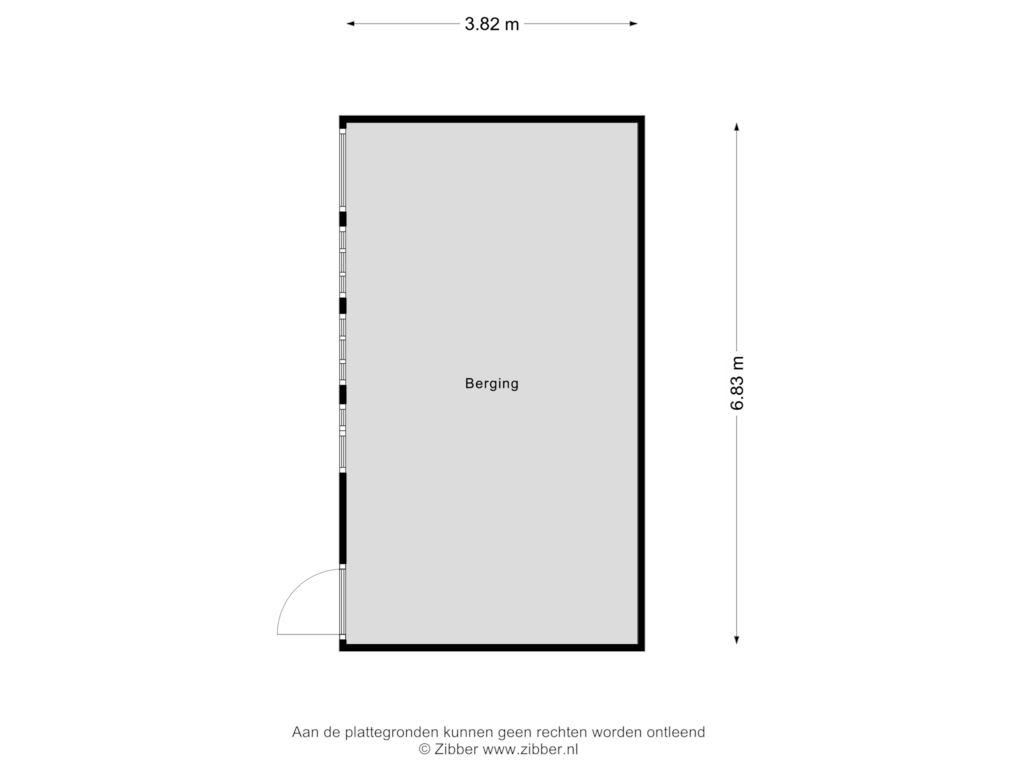 Bekijk plattegrond van Berging van Grote Sternstraat 50