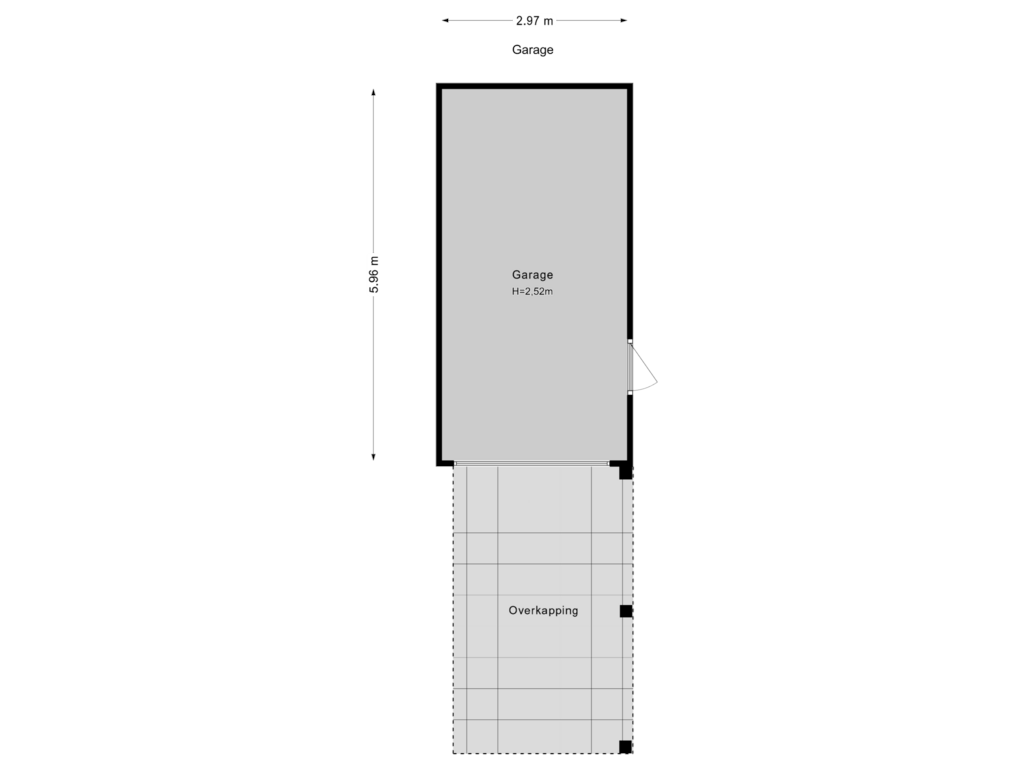 Bekijk plattegrond van Garage van Loofslinger 8