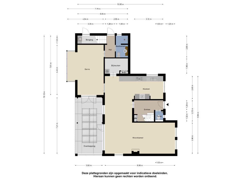 Bekijk plattegrond van Begane Grond van Daniël de Brouwerstraat 10