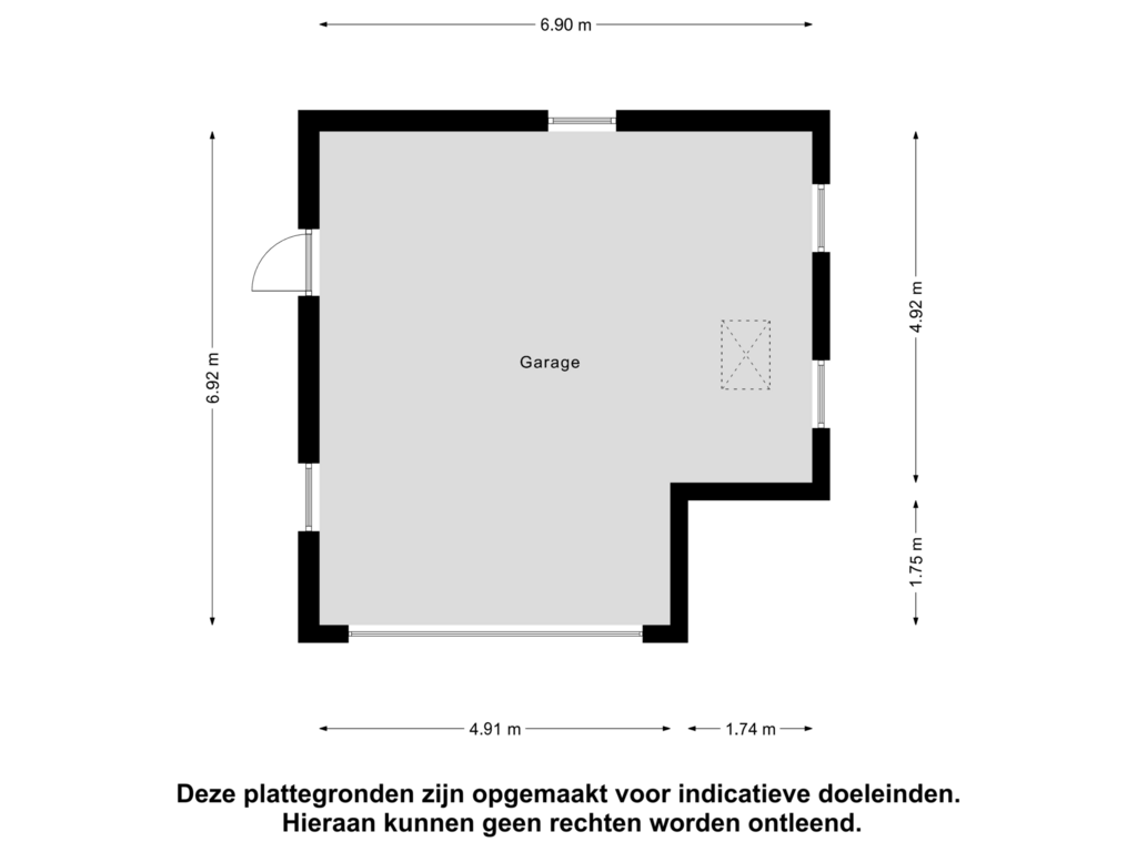 Bekijk plattegrond van Garage van Daniël de Brouwerstraat 10