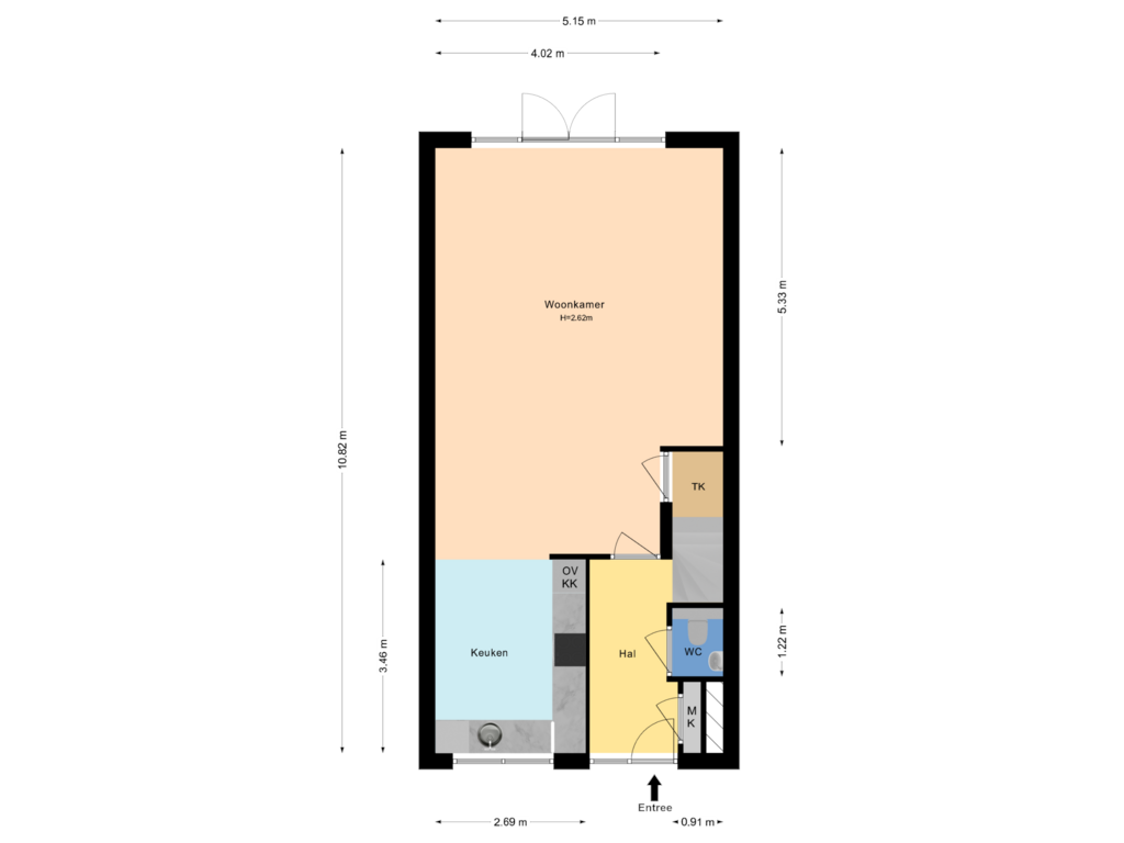 Bekijk plattegrond van Begane grond van Icarusblauwtje 92