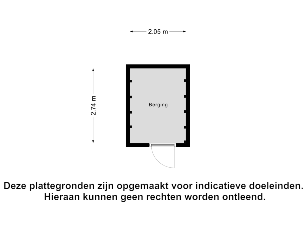 View floorplan of Berging of Boudewijn Büchlaan 19