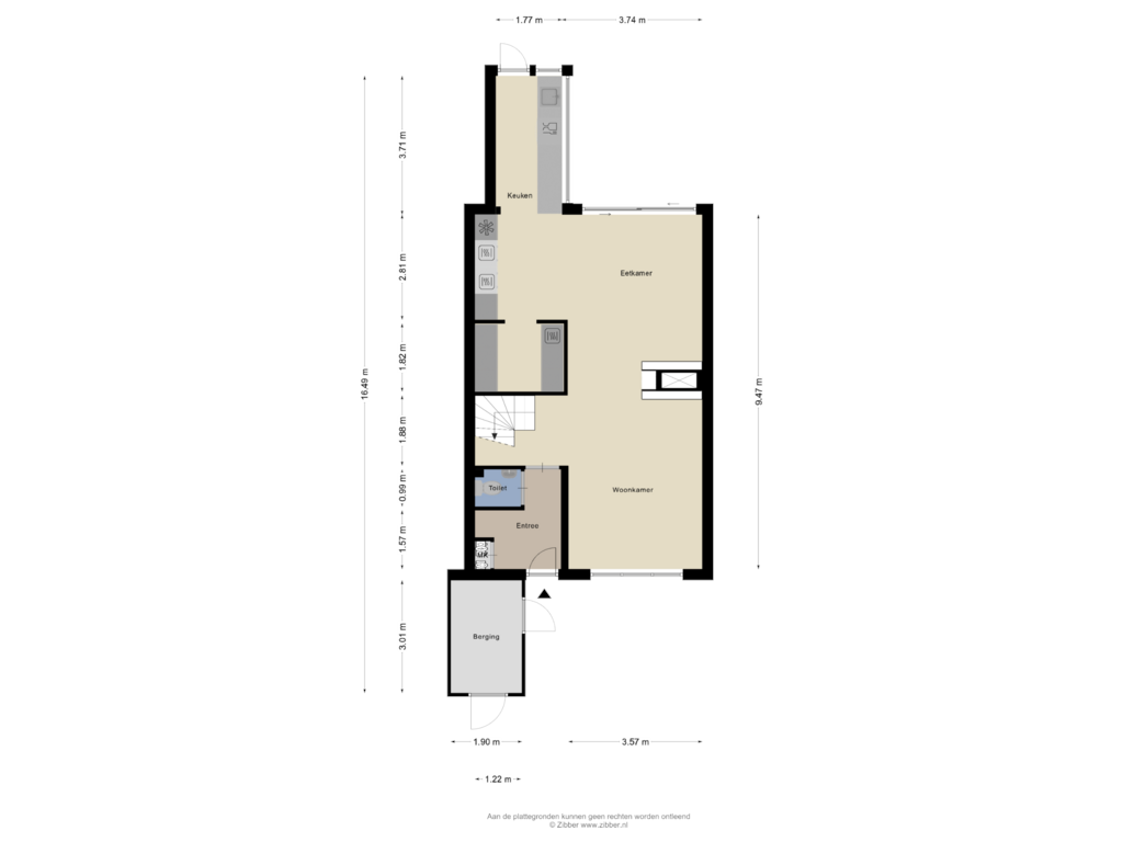 Bekijk plattegrond van Begane Grond van Johan Frisopark 50