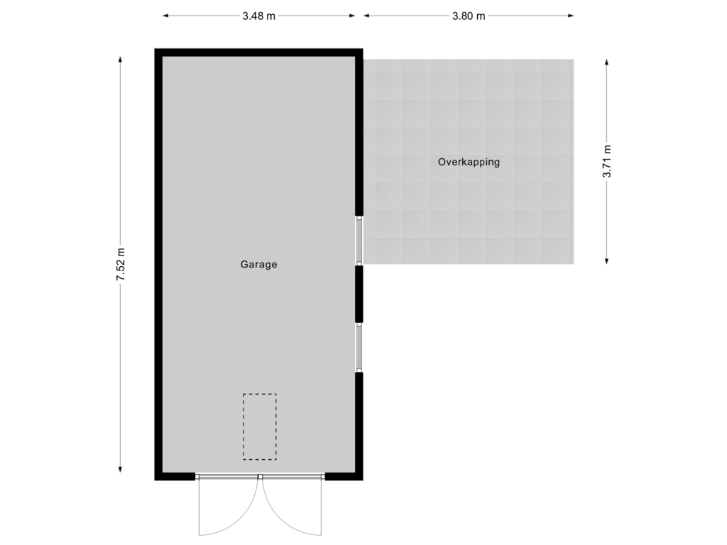 Bekijk plattegrond van Garage van De Haarstraat 2