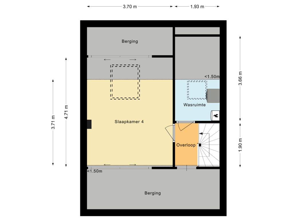 View floorplan of Tweede Verdieping of Mauritsplantsoen 3