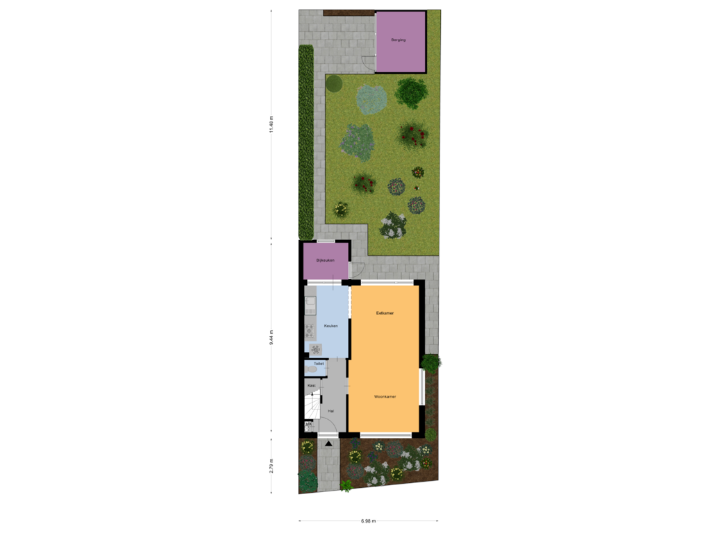 Bekijk plattegrond van Begane Grond Tuin van Beukenlaan 96