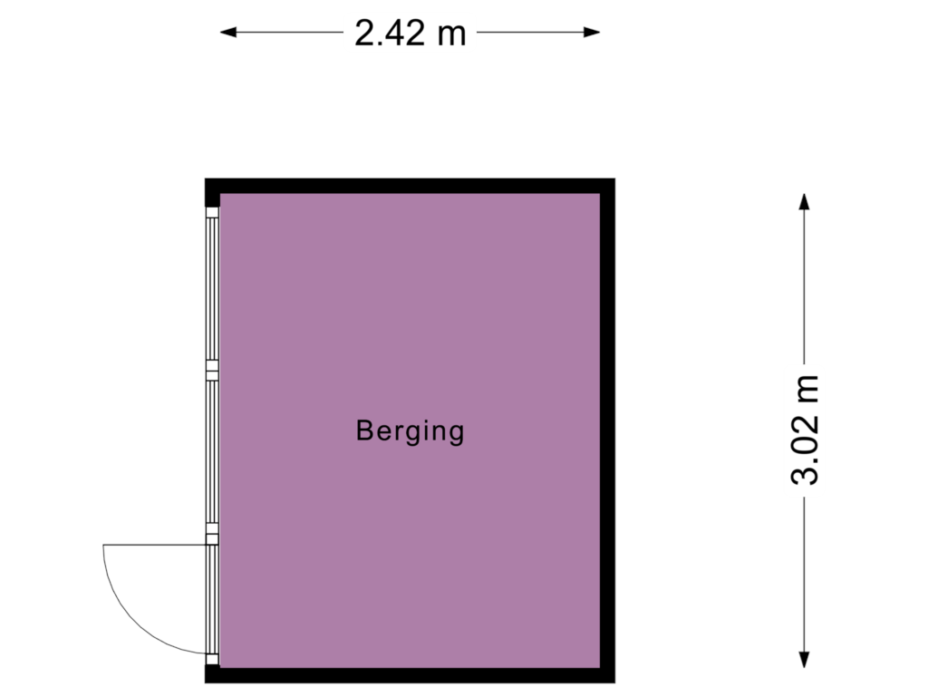 Bekijk plattegrond van Berging van Beukenlaan 96