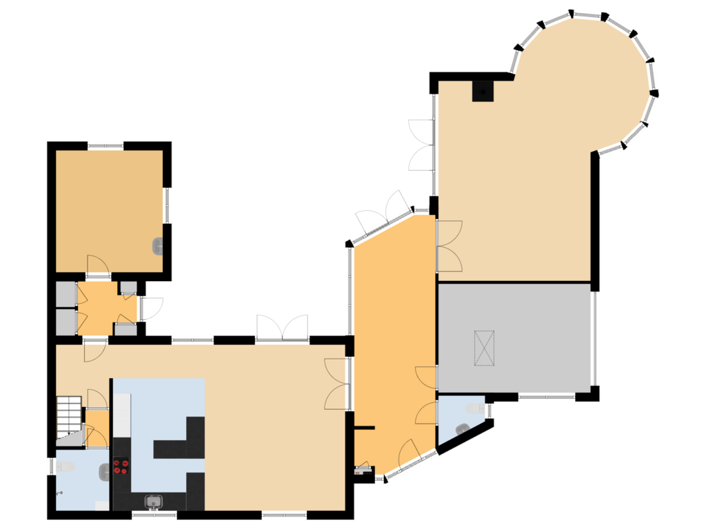 View floorplan of First floor of Baambrugse Zuwe 141