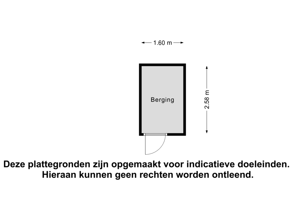 Bekijk plattegrond van Berging van Bergerweg 40