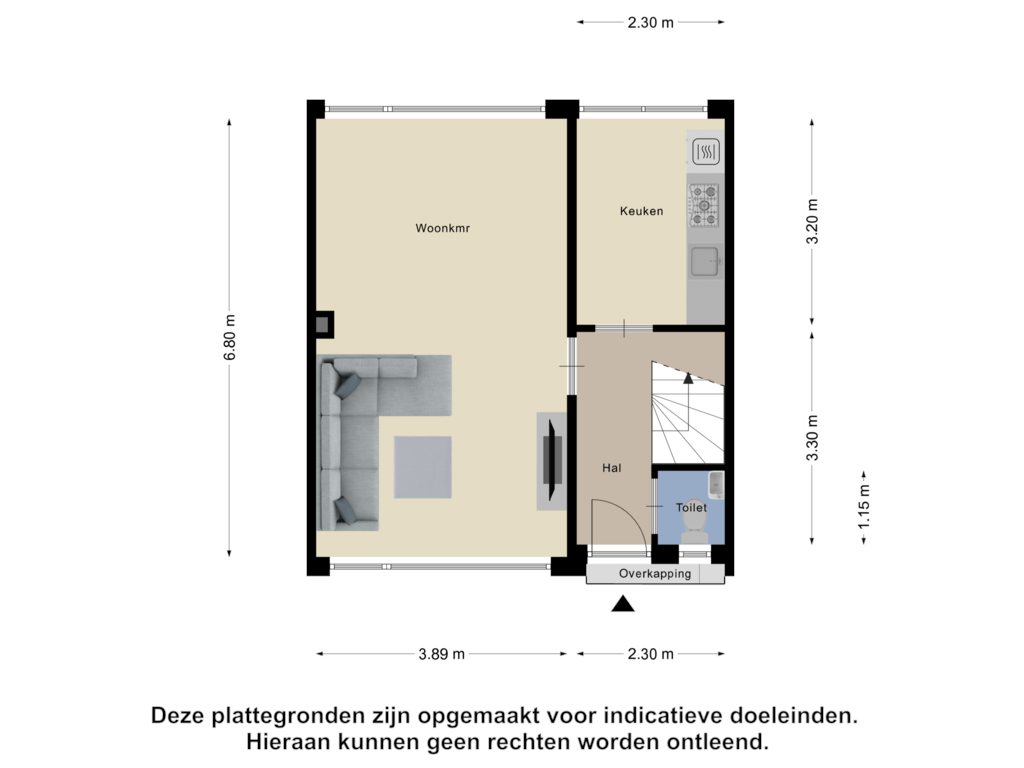 Bekijk plattegrond van Begane Grond van Sichemstraat 20