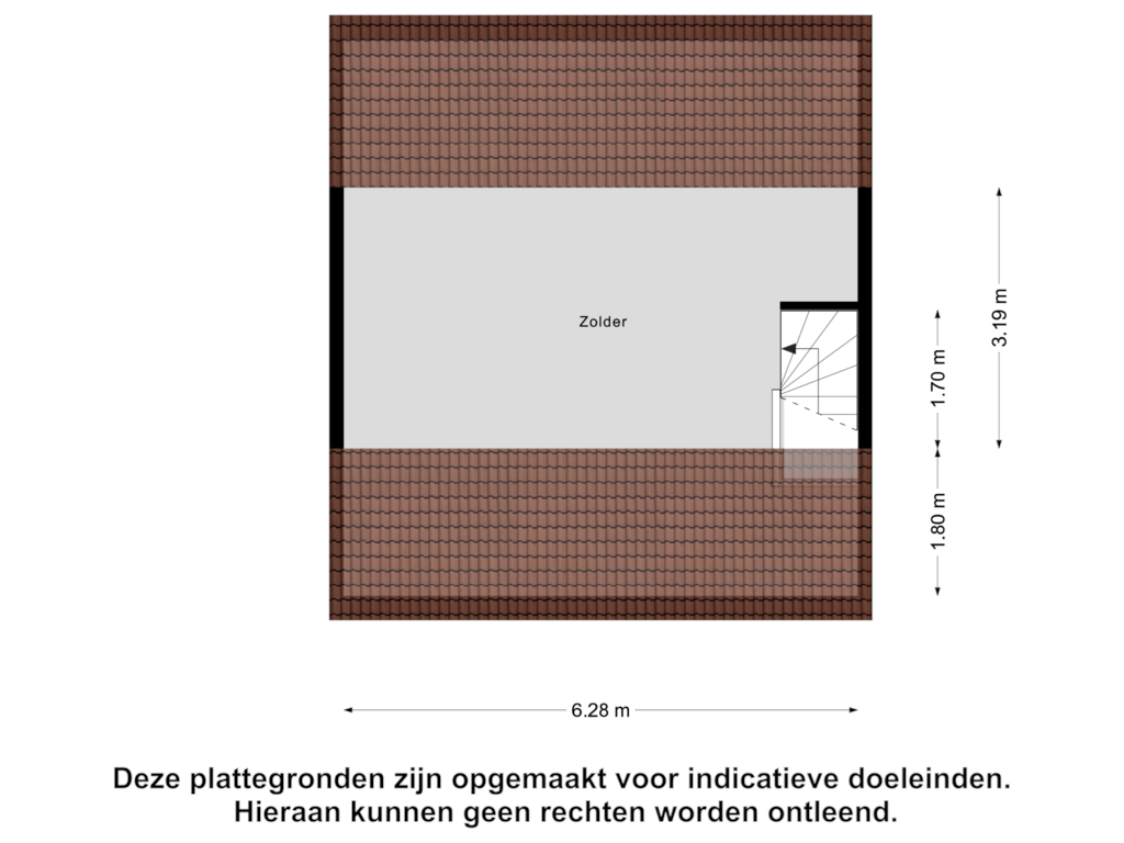 Bekijk plattegrond van Tweede Verdieping van Sichemstraat 20