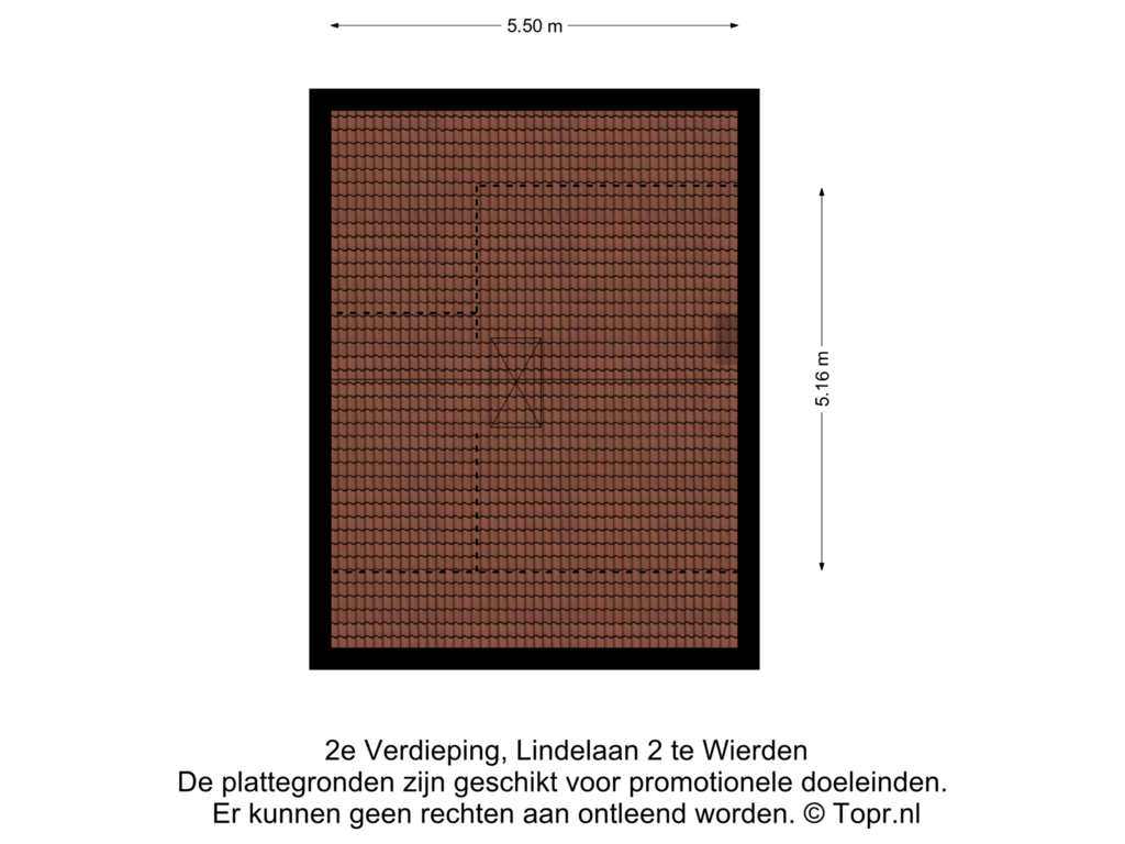 Bekijk plattegrond van 2e Verdieping van Lindelaan 2