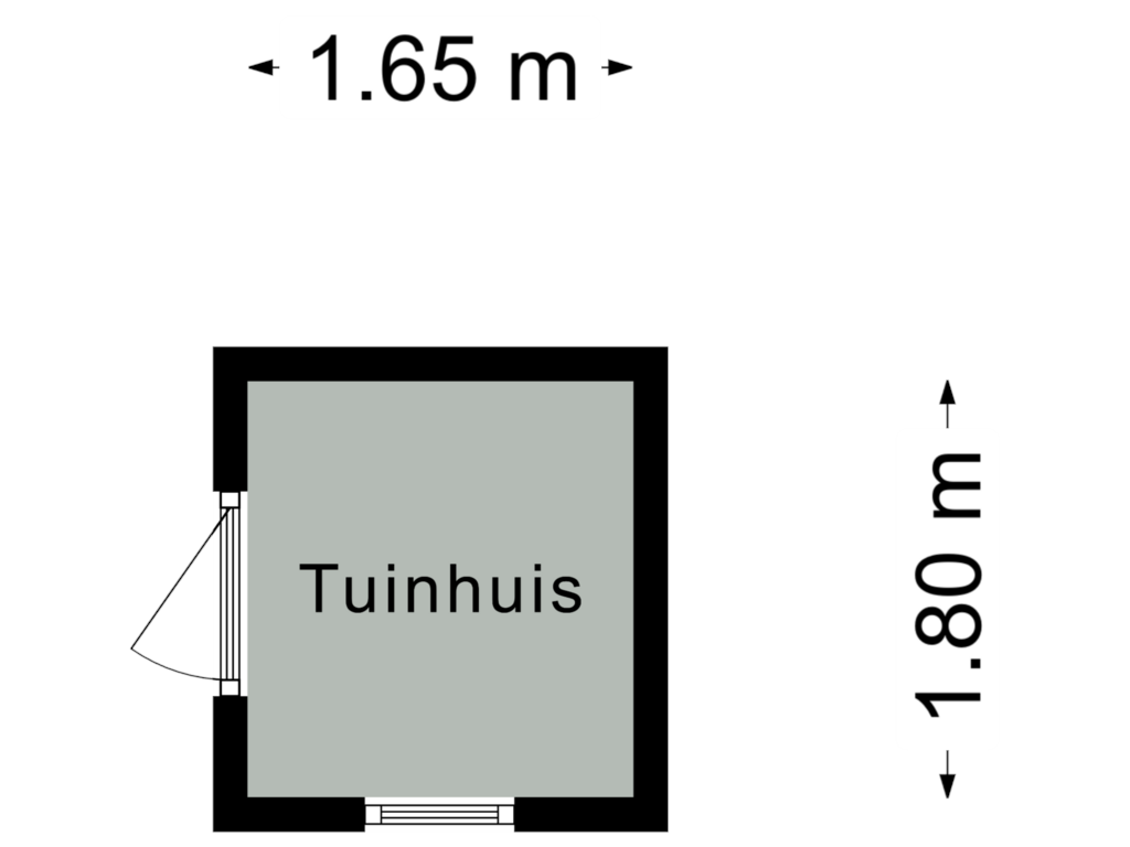 View floorplan of Tuinhuis of Camerig 20