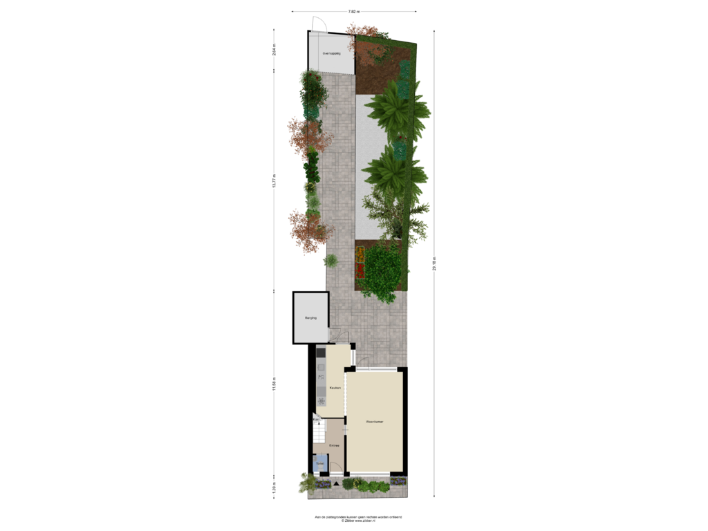 View floorplan of Begane Grond Tuin of Schietbaanweg 133