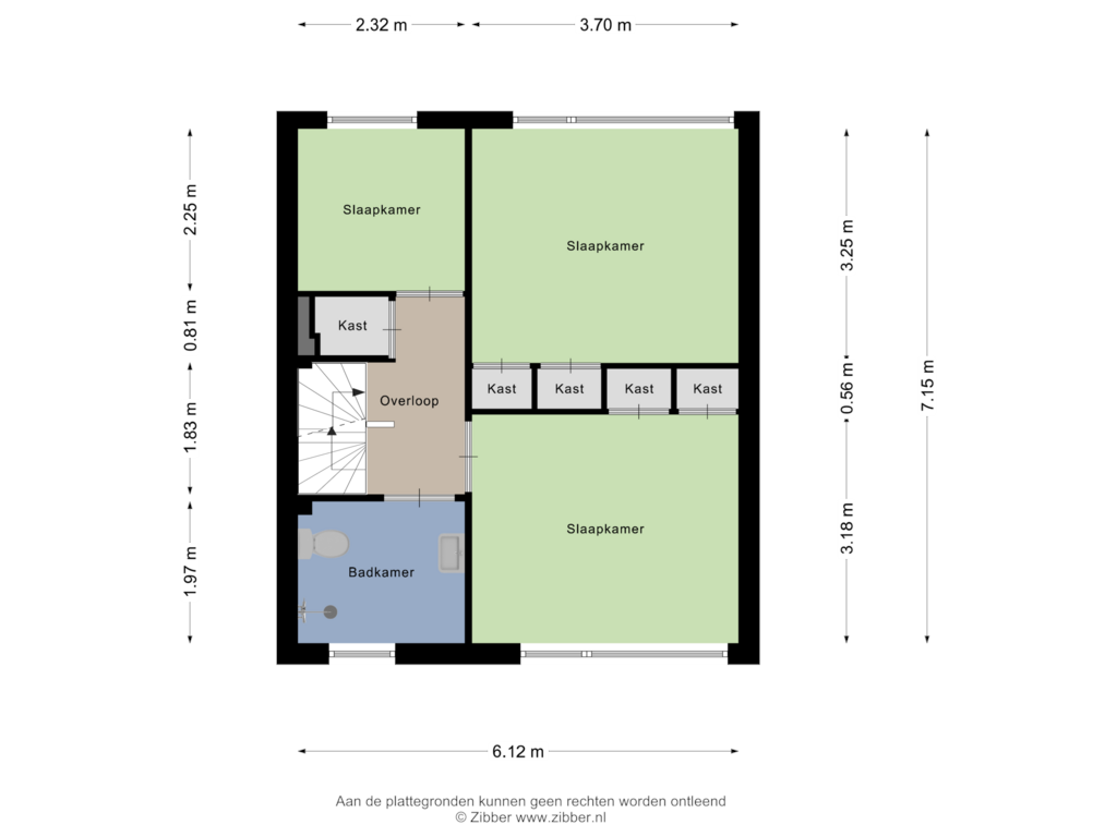 Bekijk plattegrond van Eerste Verdieping van Talma-lanen 8