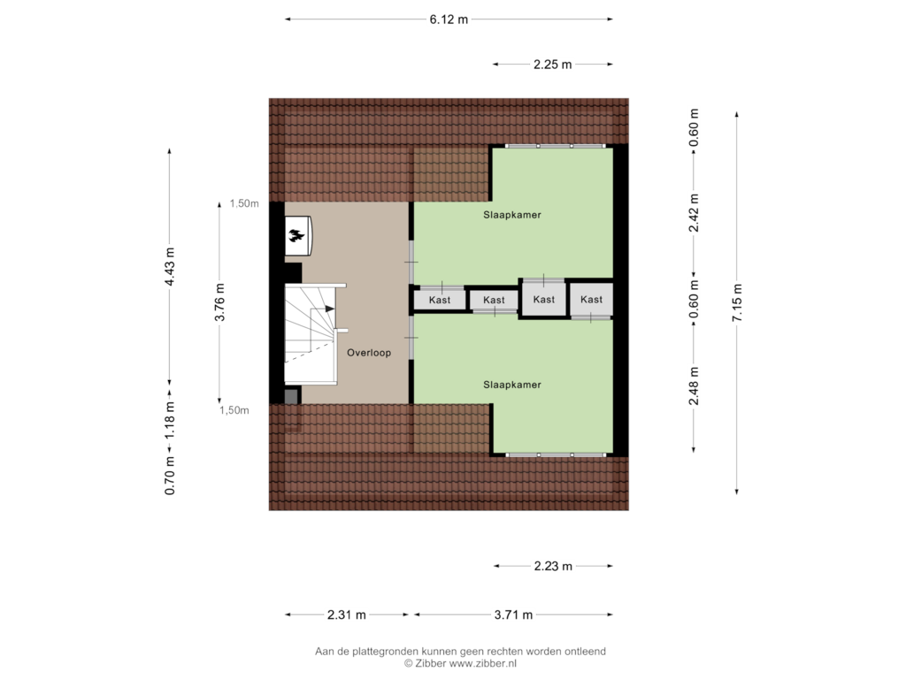 Bekijk plattegrond van Tweede Verdieping van Talma-lanen 8