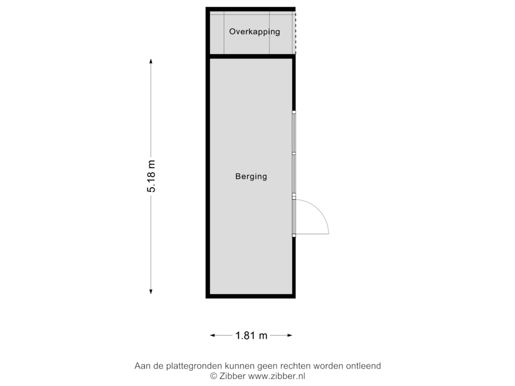 Bekijk plattegrond van Berging van Talma-lanen 8