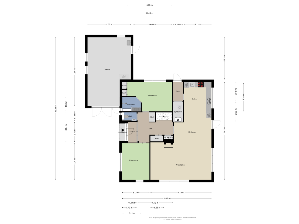 Bekijk plattegrond van Begane grond van Prins Bernhardlaan 68